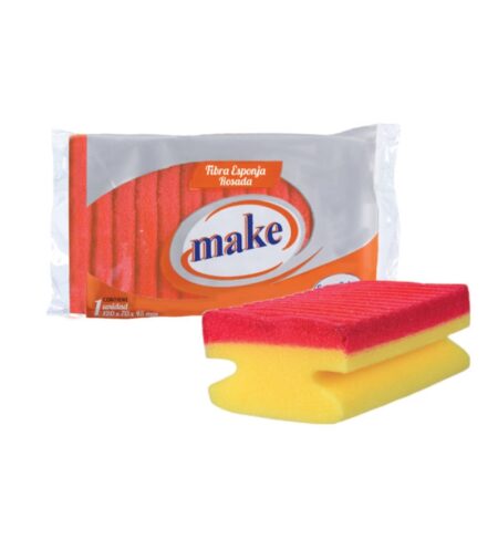 FIBRA ESPONJA ROSA PARA SANITARIOS MAKE