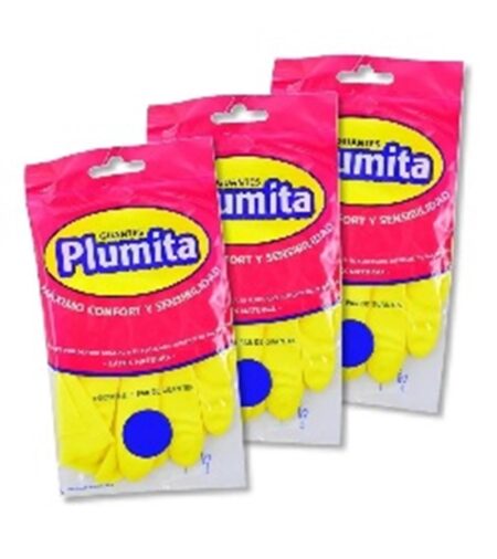 GUANTE PARA LIMPIEZA AMARILLO PLUMITA