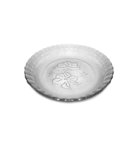 PLATO DE VIDRIO HONDO ORQUIDEA DURAX