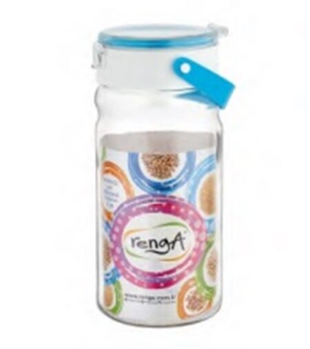 FRASCO DE VIDRIO 1.8Lts CON TAPA HERMÉTICA