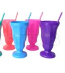 COPA DE POSTRE PLASTICA CON CUCHARA