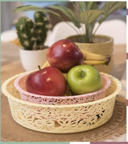 CANASTO PLASTICO REDONDO LINEA CLASICA