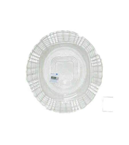 PLATO DE VIDRIO PLAYO 23cm LINEA CRYSTAL