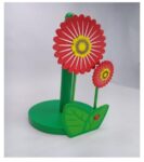 PORTA ROLLO DE MADERA DECORADO