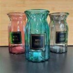 FLORERO DE VIDRIO COLOR 17x10cm