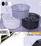 CANASTO PLASTICO REDONDO LINEA MODERNA