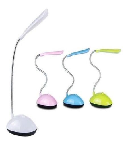 MINI LAMPARA FLEXIBLE DE ESCRITORIO A PILAS