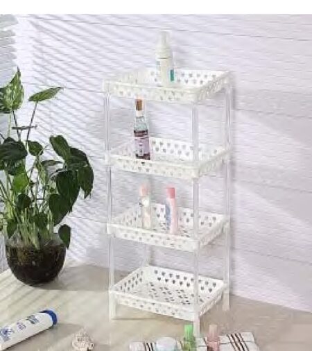 CANASTO PLASTICO MULTIUSOS 4 ESTANTES KUMA HOME