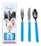 CUBIERTOS INFANTILES EN CAJA SET x 3u CAROL