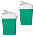RECIPIENTE PARA RESIDUOS 8Lts TAPA VAIVEN GEMPLAST