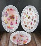 BANDEJA PLASTICA DECORADA 30cm