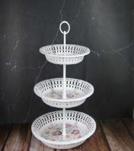 PORTA CUPCAKES DECORADO 3 PISOS