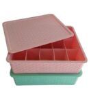 CAJA SIMIL RATTAN CON TAPA Y DIVISIONES