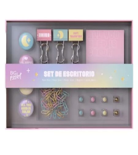 SET DE ESCRITORIO BIG POCKET PASTEL
