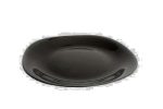 PLATO PLAYO CUADRADO 24cm OPALINA NEGRA