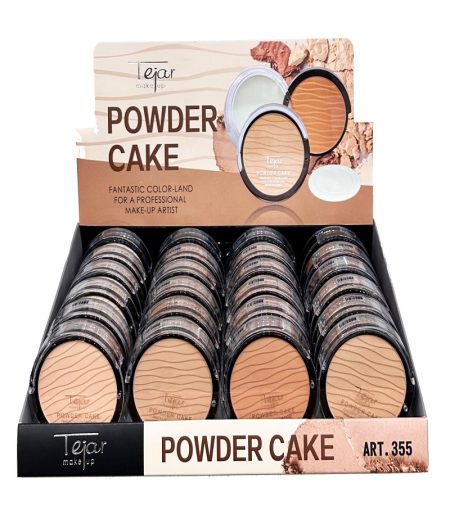 POLVO COMPACTO CON ESPEJO Y CISNE TEJAR