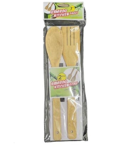UTENSILIOS DE MADERA SET x 2 pzas