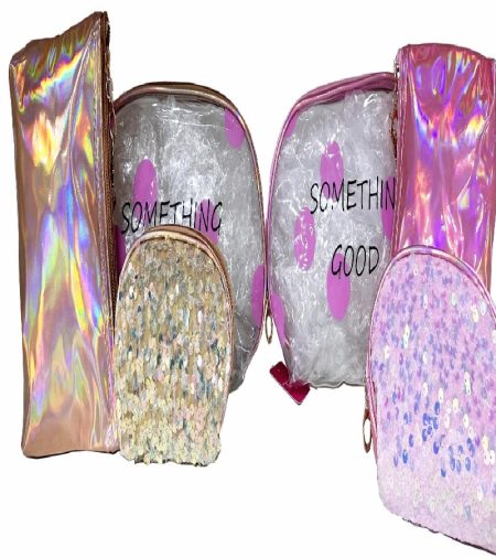 PORTACOSMETICOS 3 pzas 26x17x7cm TEJAR