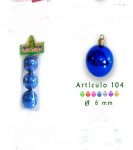 ESFERA DE NAVIDAD No.6 METALIZADA x 3und