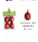 ESFERA NAVIDEÑA No.5 SATINADA x 4u