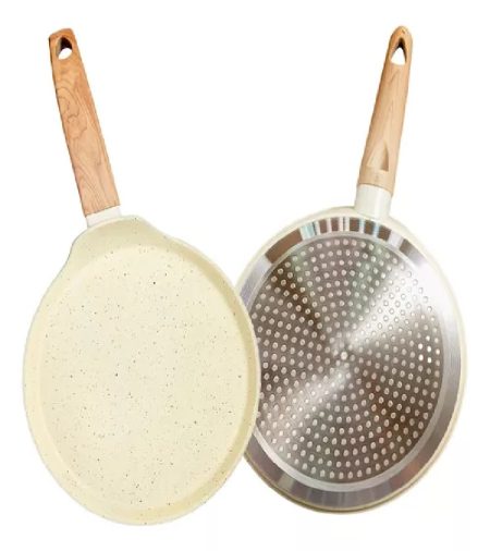PANQUEQUERA 22cm ANTIADHERENTE INDUCCION CAROL BEIGE