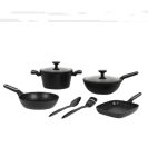 SET BATERIA 8 PZAS INDUCCIÓN CAROL NEGRO