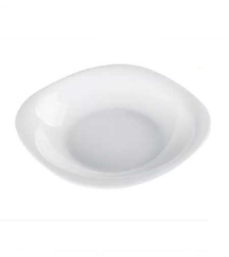 PLATO HONDO CUADRADO 23cm OPALINA CAROL