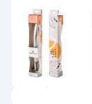 BOMBILLA ACERO INOXIDABLE LARGA CHATA CON ESTRIBO