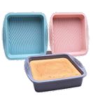 TORTERA DE SILICONA CUADRADA 22 x 4.5cm