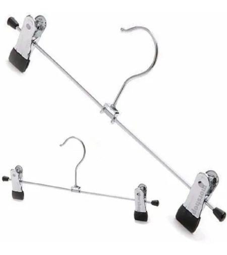 PERCHA METALICA POLLERA CON BROCHES