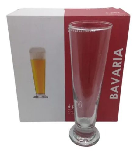 VASO CERVECERO BAVARIA 400ml CAJA x 6pzas