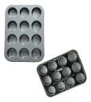 MOLDE PARA MUFFINS x 12 ACERO AL CARBONO CAROL