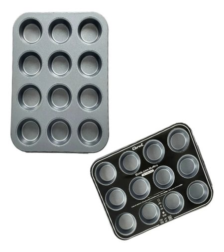 MOLDE PARA MUFFINS x 12 ACERO AL CARBONO CAROL