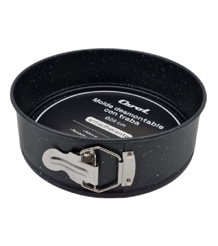 TORTERA DESMONTABLE 24x6.8 ACERO AL CARBONO GRANITO CAROL