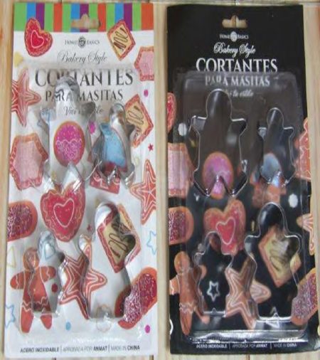 CORTANTES PARA GALLETITAS ACERO INOXIDABLE