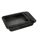 ASADERA RECTANGULAR 42.4x28.5x5cm ACERO AL CARBONO GRANITO CAROL