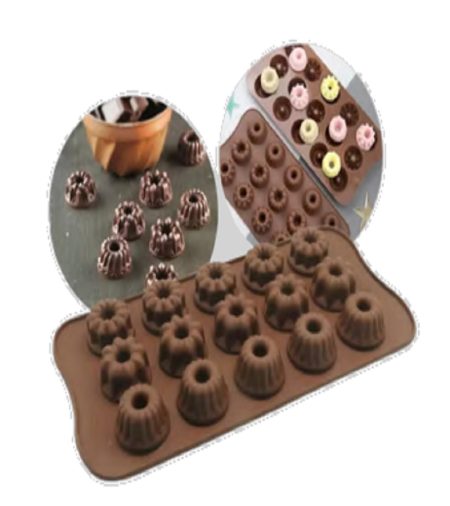 MOLDE DE SILICONA PARA BOMBONES FLANCITOS