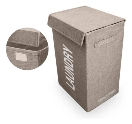 CESTO DE ROPA LAUNDRY TELA CUADRADO