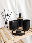 SET DE BAÑO X4 BAMBOO OVAL